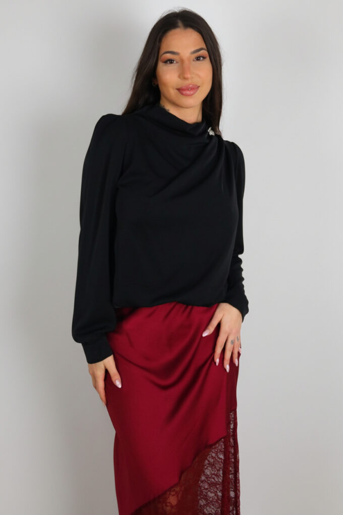 Blusa Botones Brillos