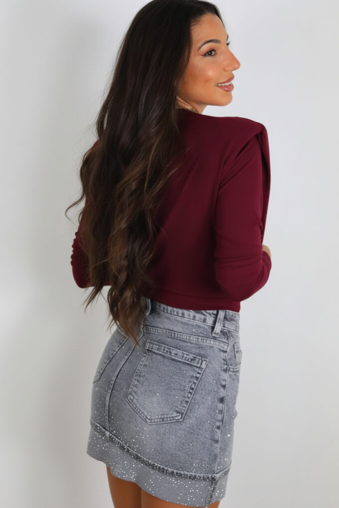 Blusa Hombreras Pliegues