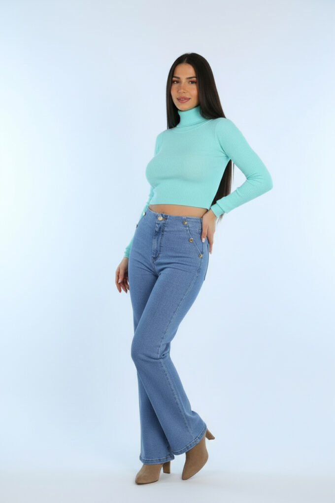 Vaquero Tiro Alto Botones