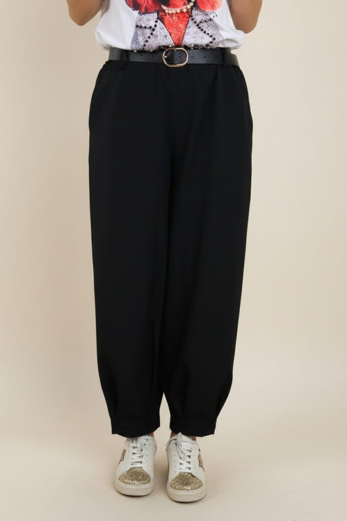 Pantalon Bajo Pinza Cinturón