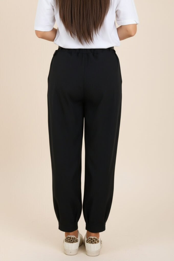 Pantalon Bajo Pinza Cinturón