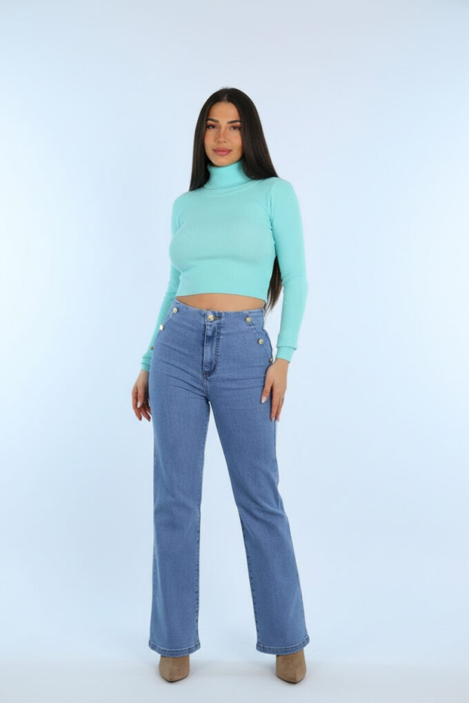 Vaquero Tiro Alto Botones