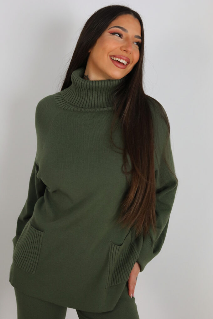 Conjunto Punto Cuello Vuelto