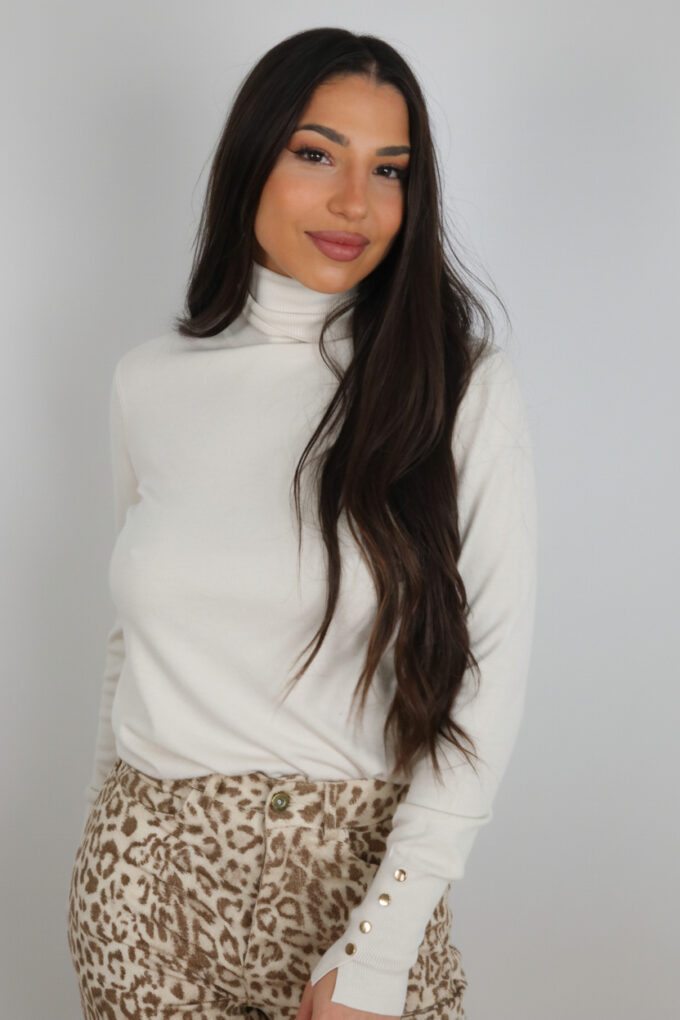 Jersey Cuello Vuelto Botones