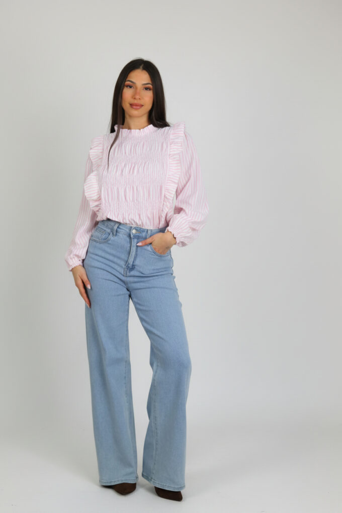 Blusa Fruncida Volantes