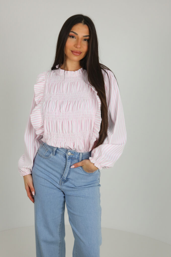 Blusa Fruncida Volantes