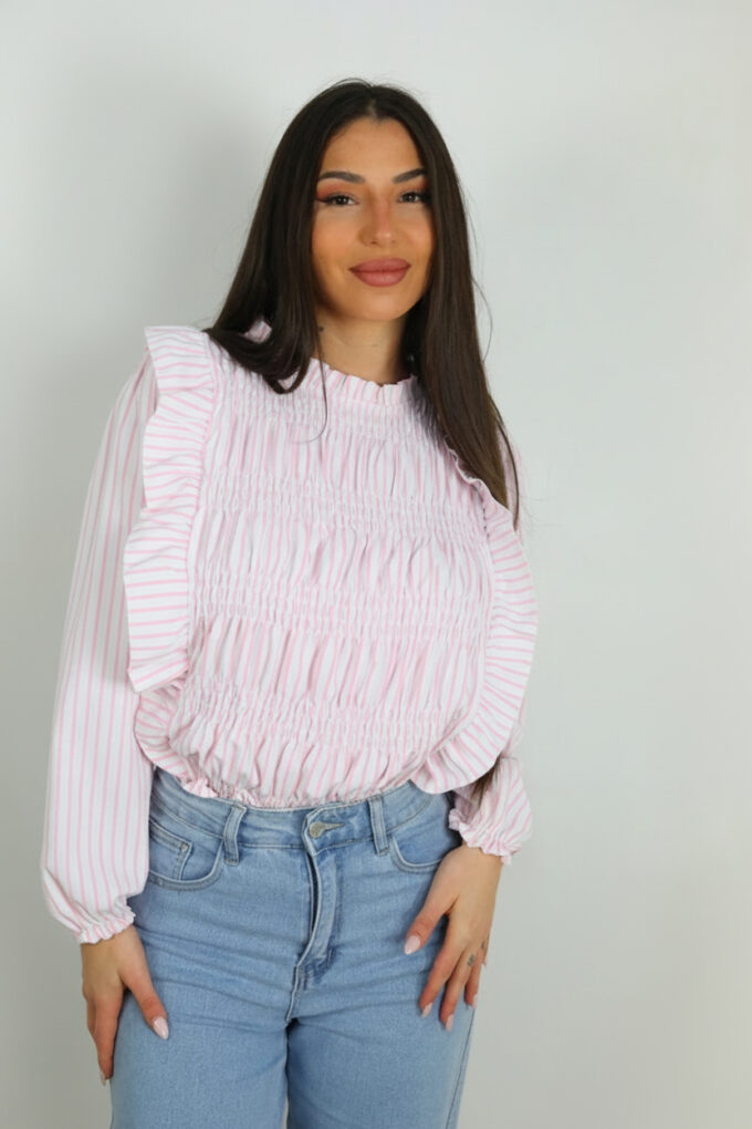 Blusa Fruncida Volantes