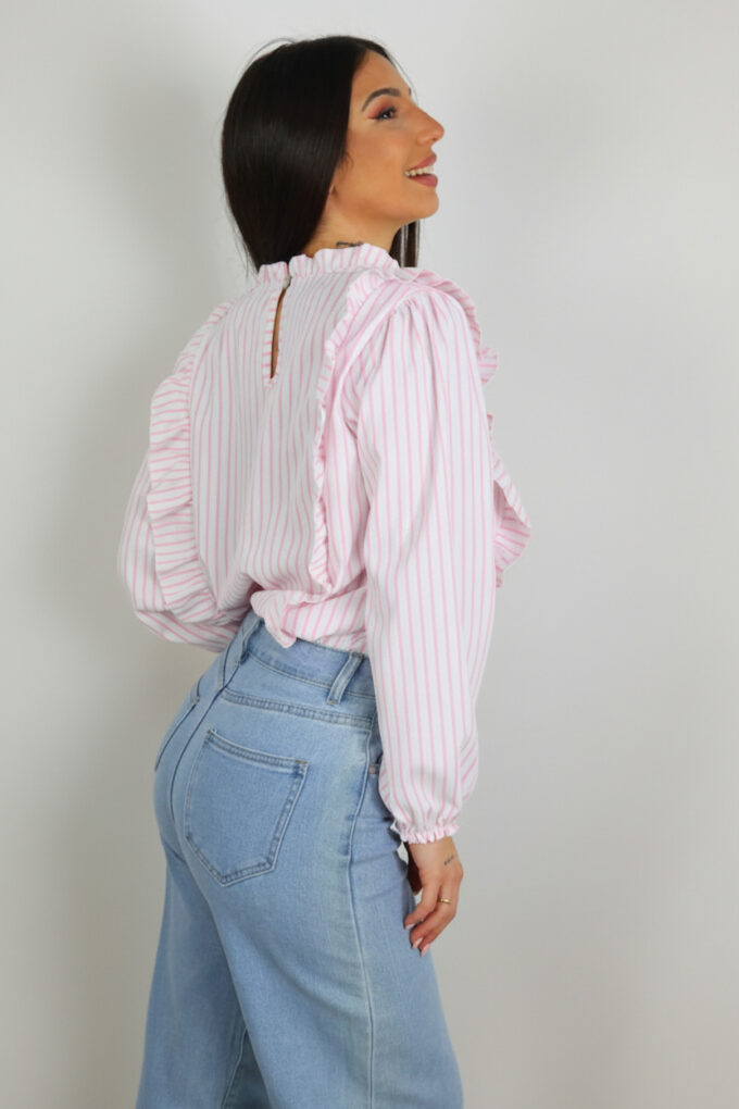 Blusa Fruncida Volantes