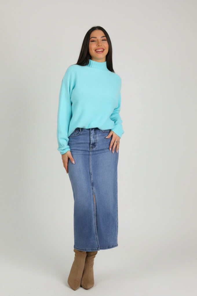 Jersey Oversize Cuello Medio