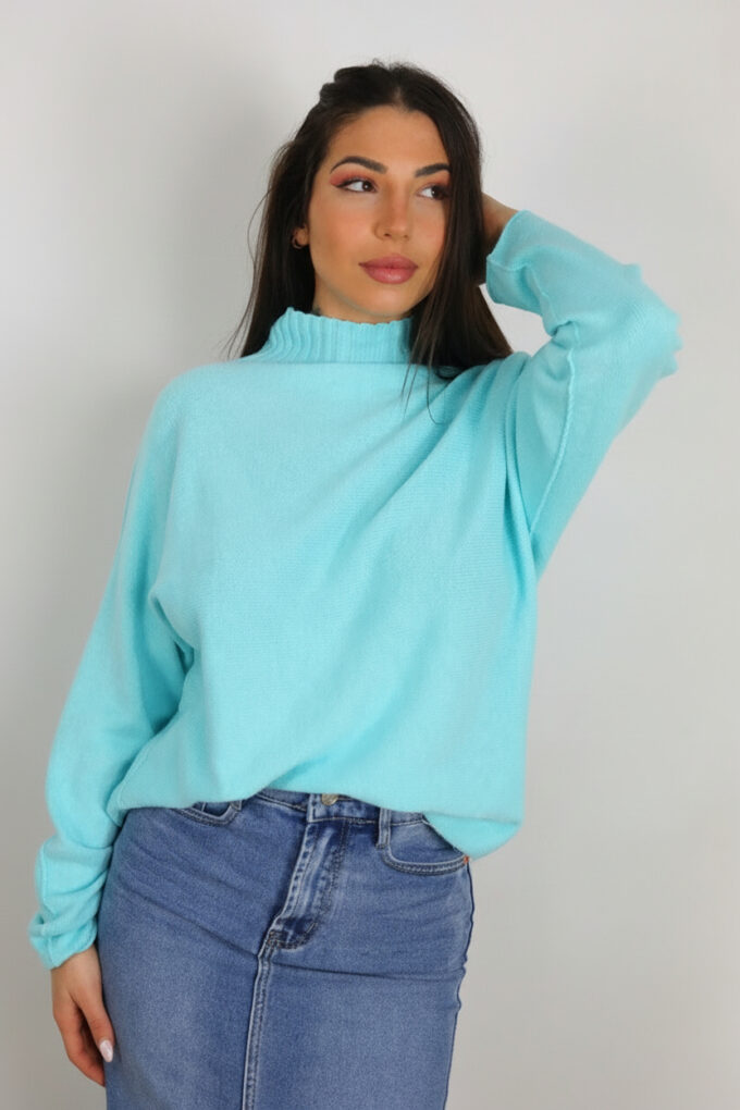 Jersey Oversize Cuello Medio