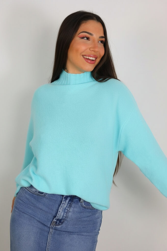 Jersey Oversize Cuello Medio