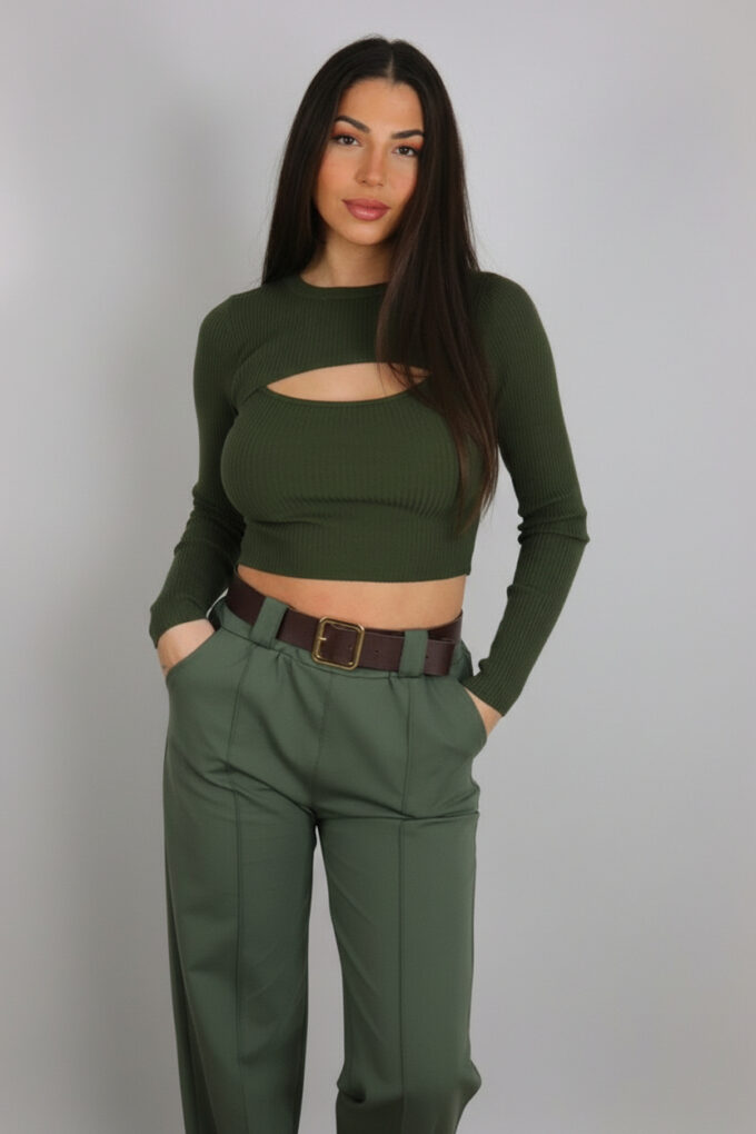 Jersey Acanalado Abertura