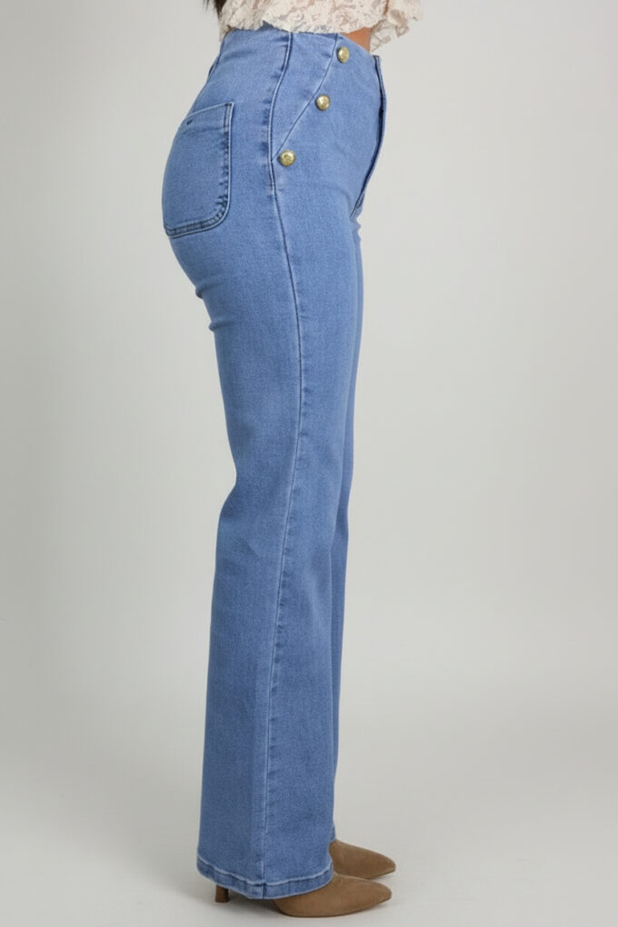 Vaquero Tiro Alto Botones