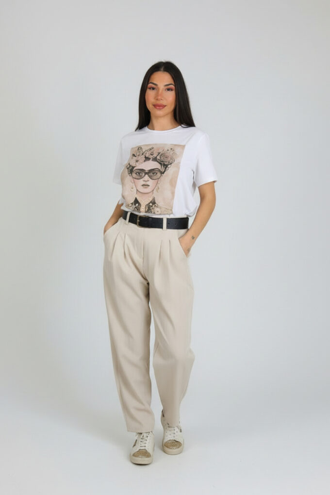 Camiseta Estampado Frida