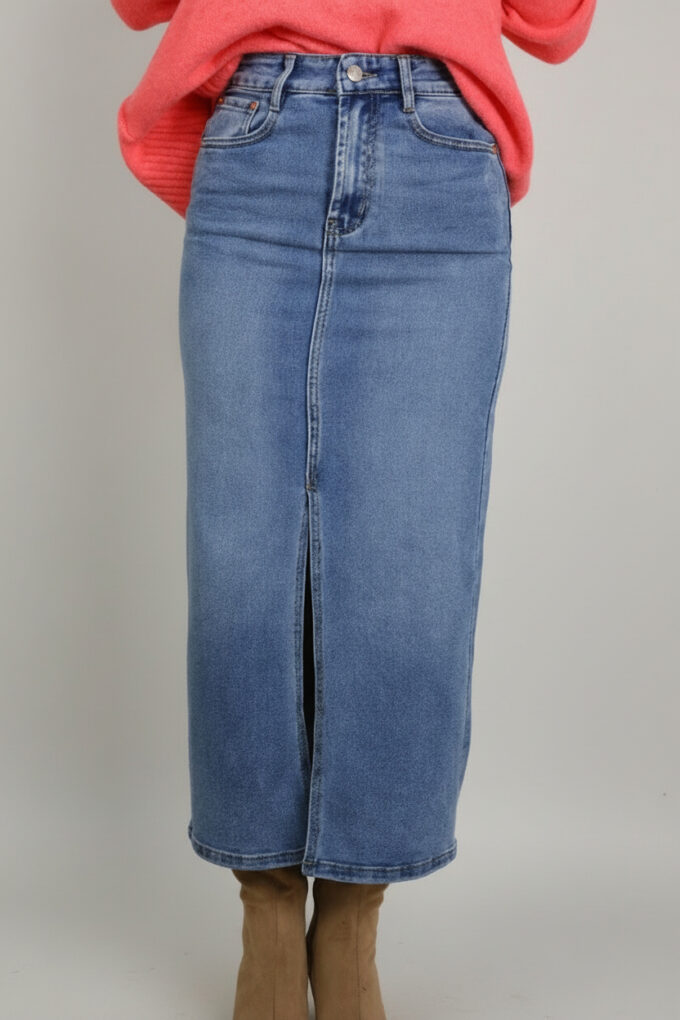 Falda Vaquera Midi