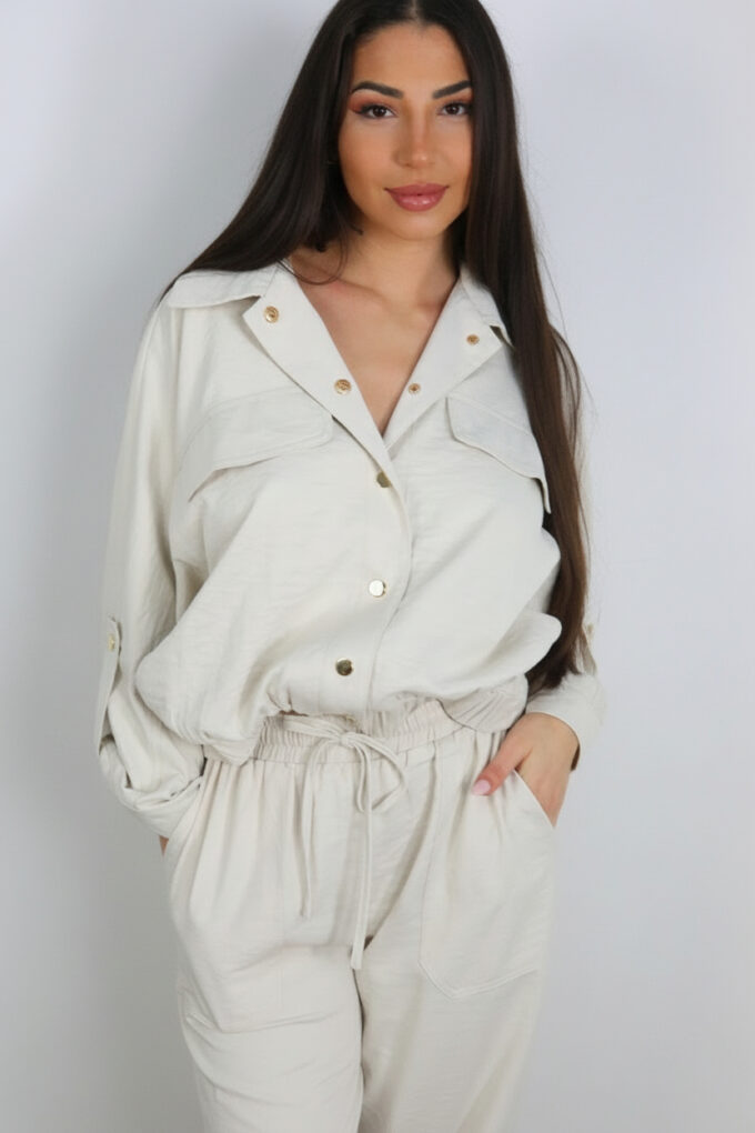 Conjunto Satinado Bomber