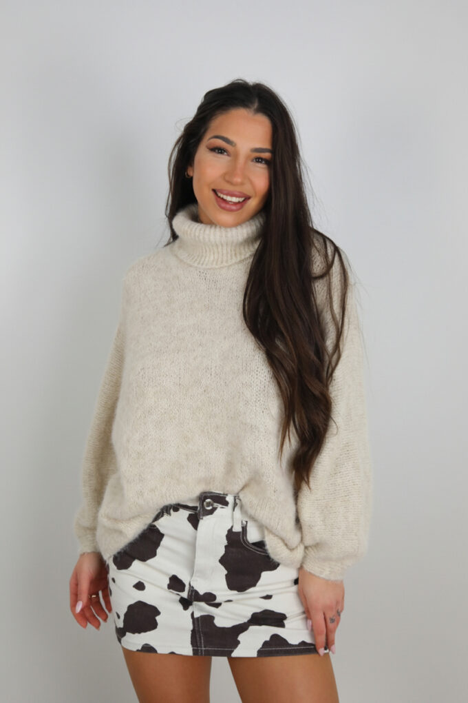 Minifalda Vaquera Estampado Print