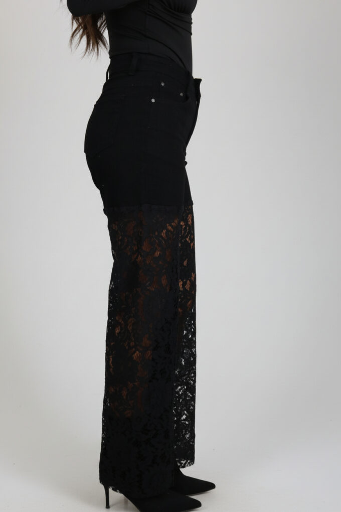 Vaquero Wide Leg Encaje