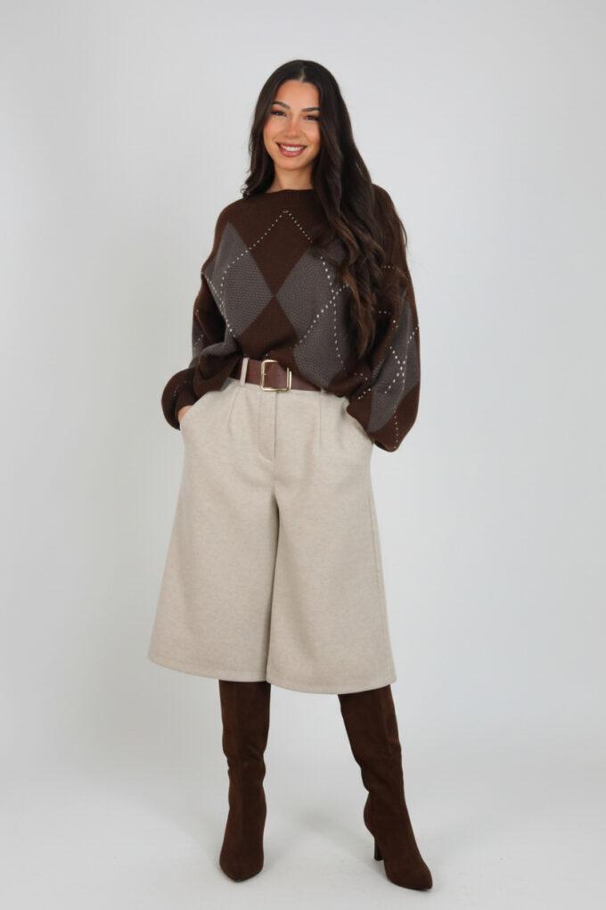 Bermuda Paño Cinturón