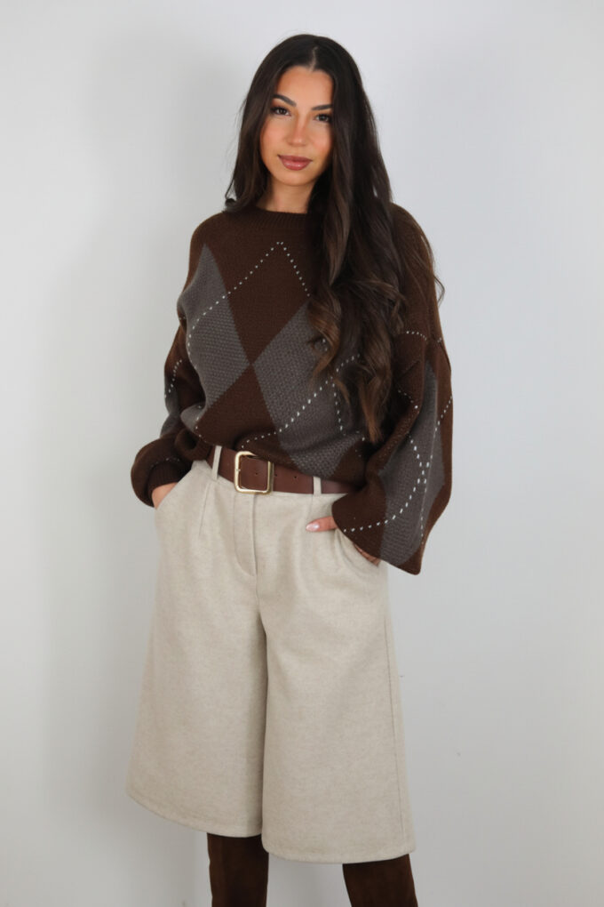 Bermuda Paño Cinturón