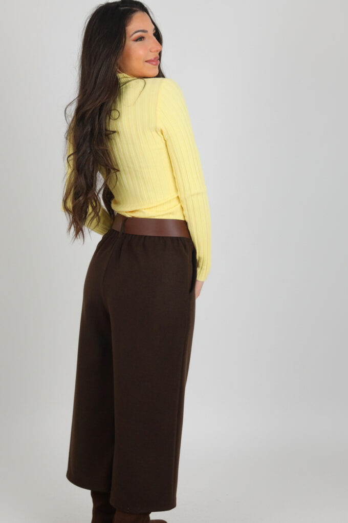 Jersey Acanalado Cuello Medio