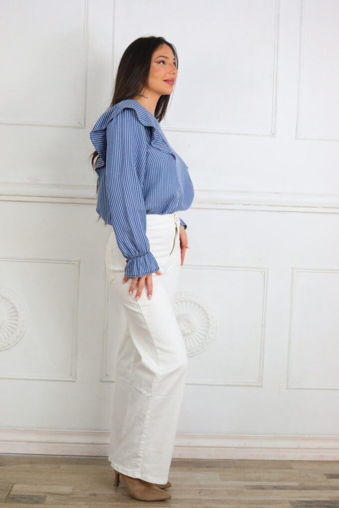 Blusa Volantes Rayas