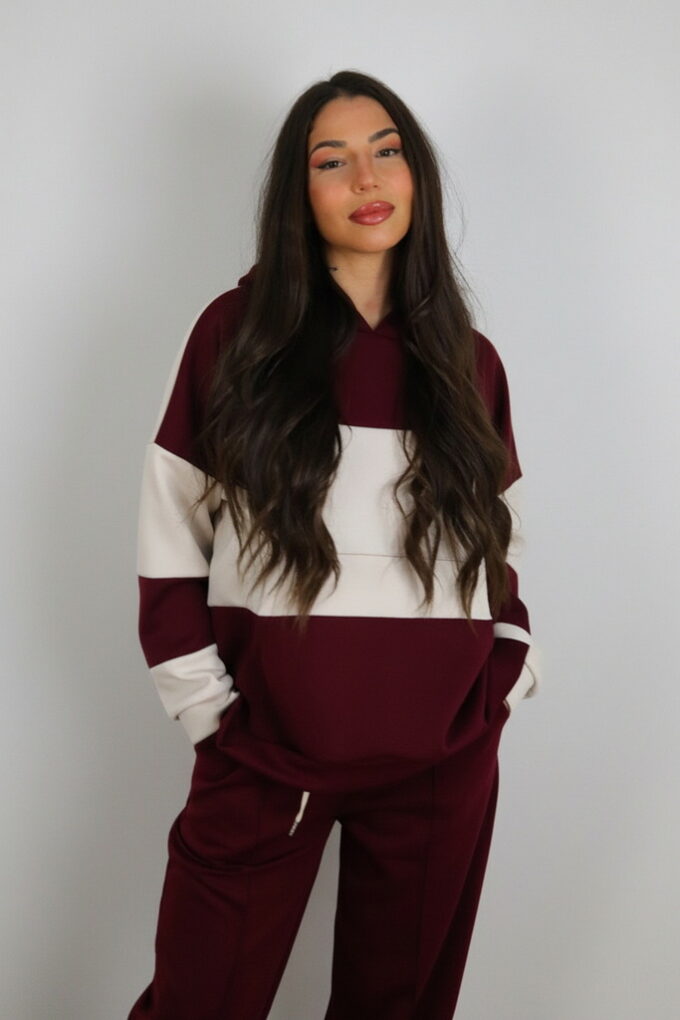 Sudadera Bicolor Gorro