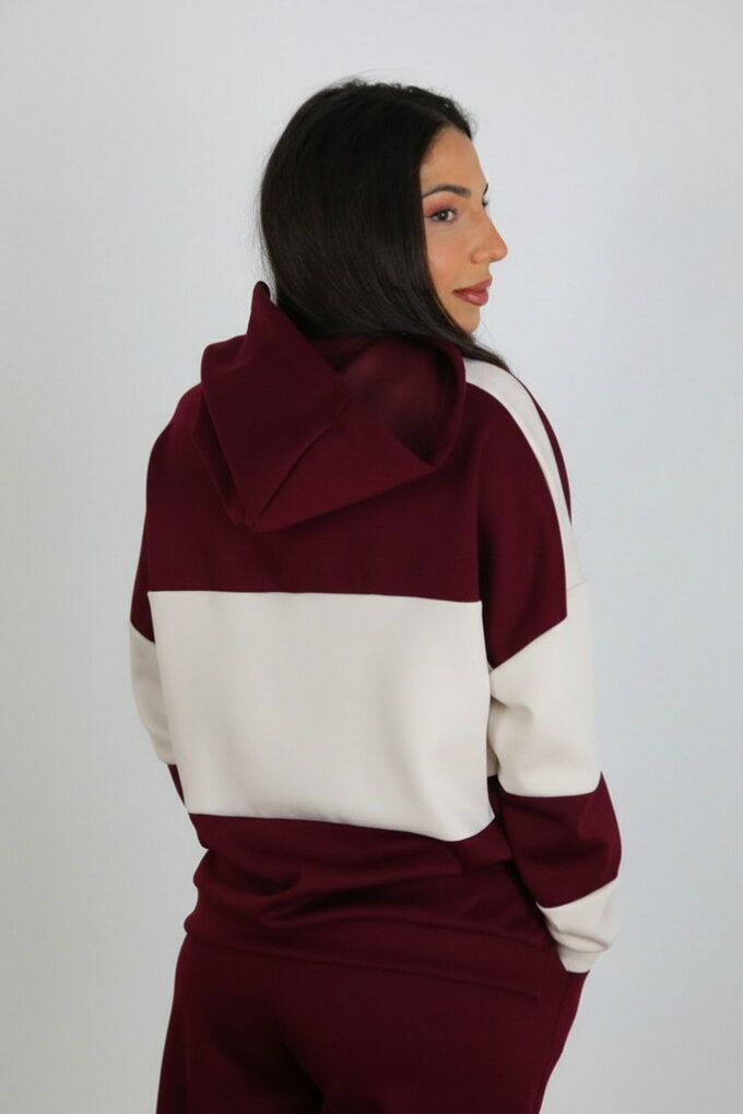 Sudadera Bicolor Gorro