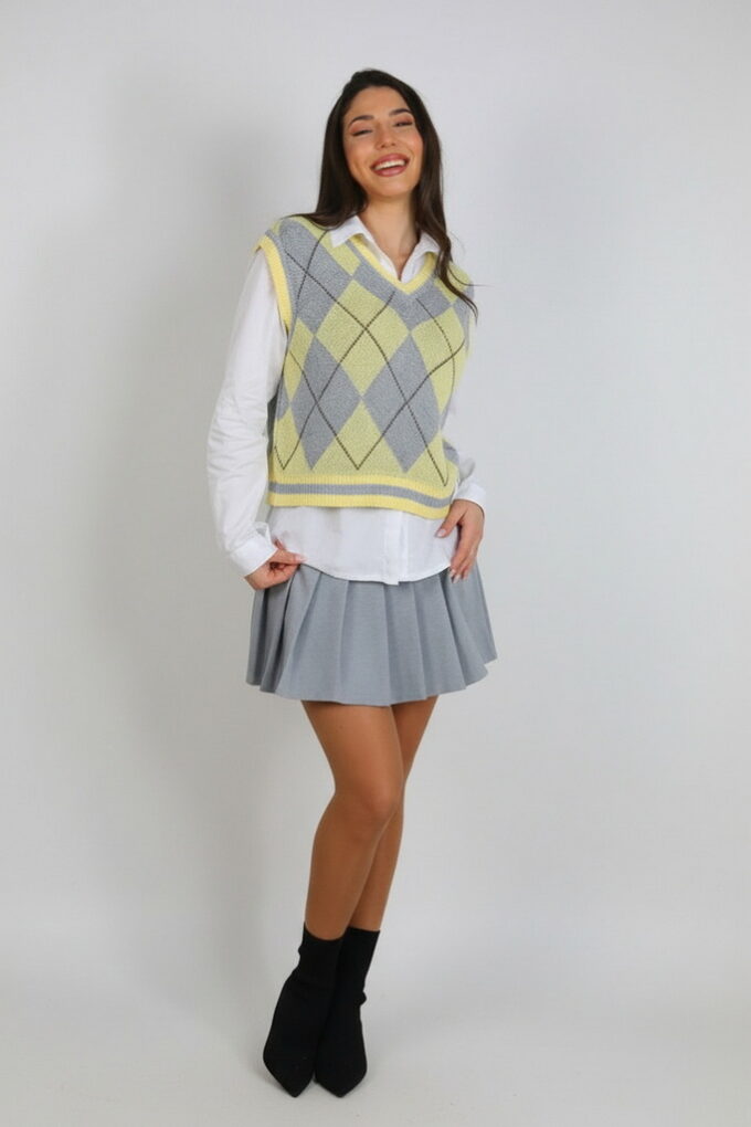 Chaleco Punto Rombos