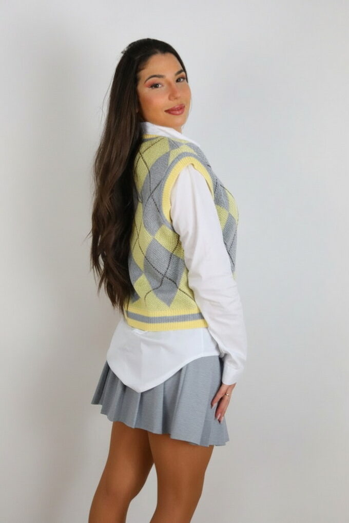 Chaleco Punto Rombos