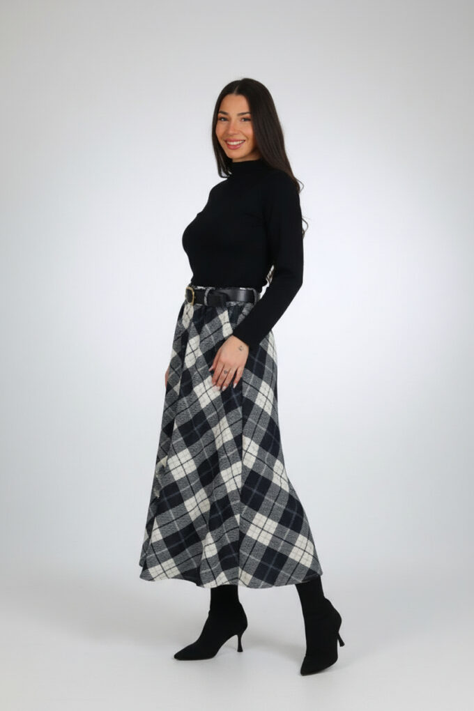 Falda Midi Cinturón