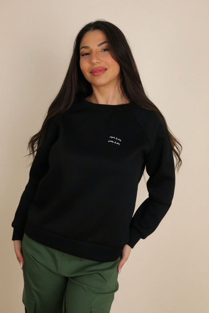 Sudadera Brillos - Única, Negro