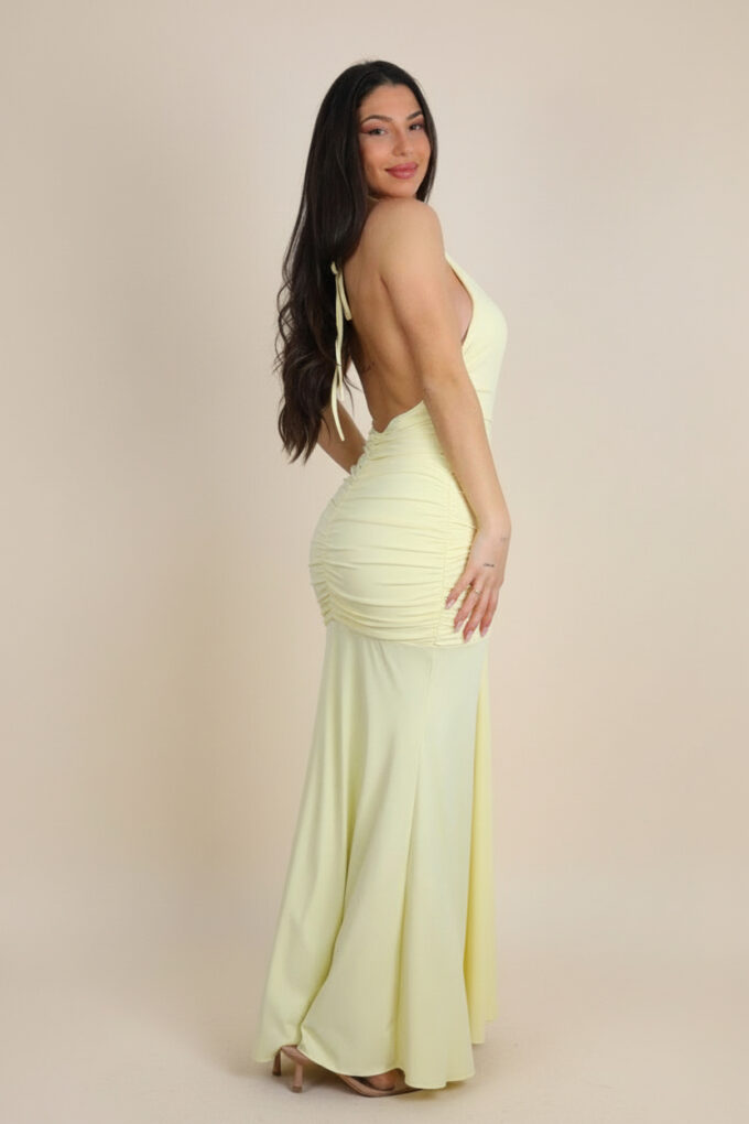 Vestido Fruncido Pliegues