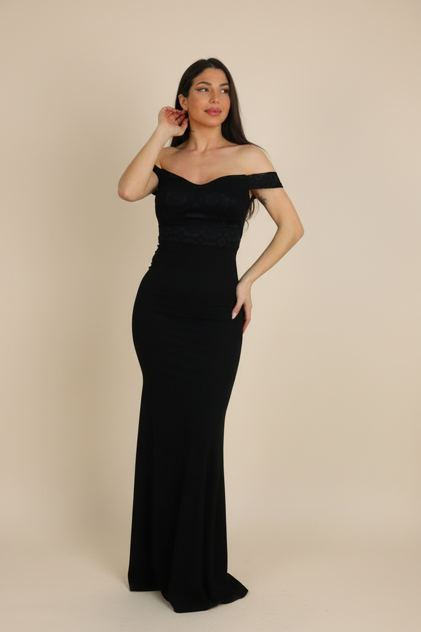 Vestido Largo Encaje