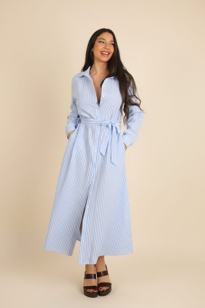 Vestido Camisero Rayas