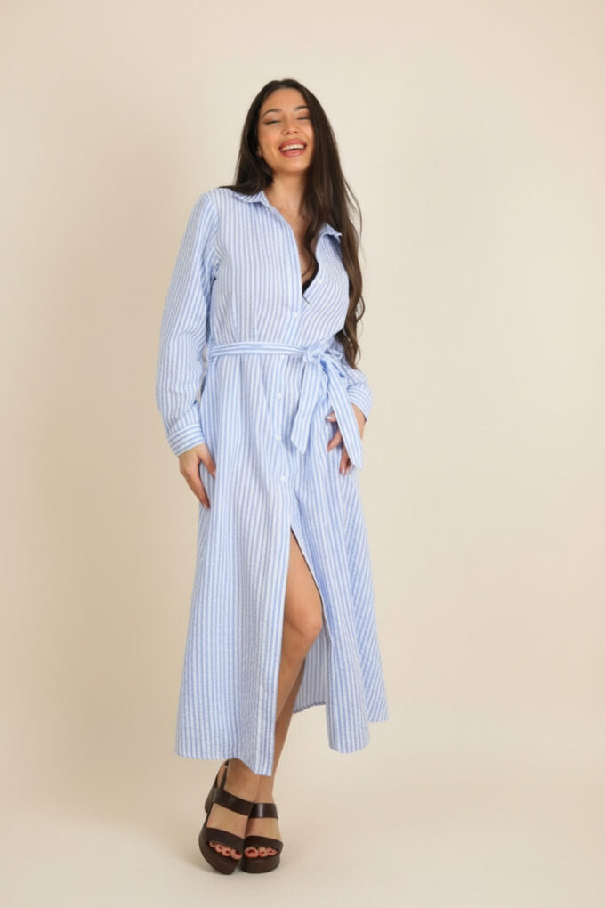 Vestido Camisero Rayas