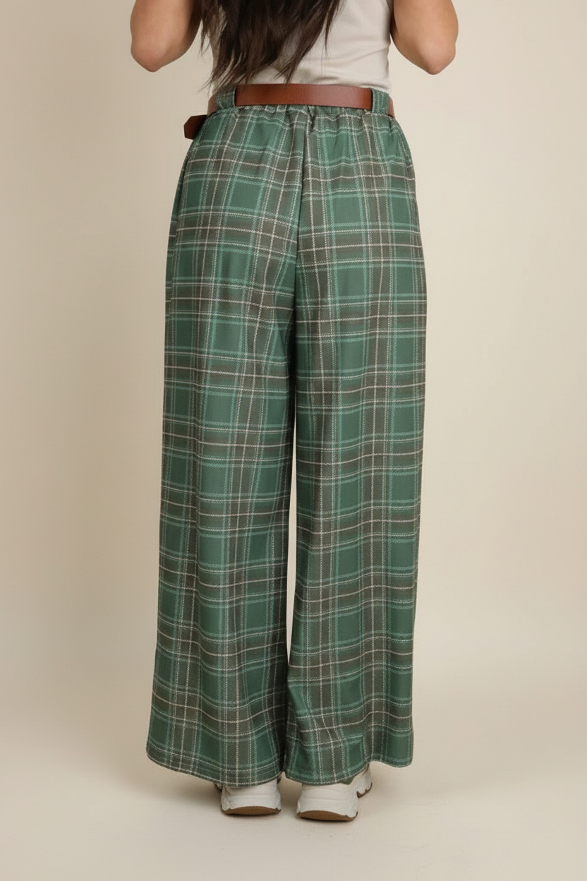 Pantalon Cuadros Cinturón - Imagen 6