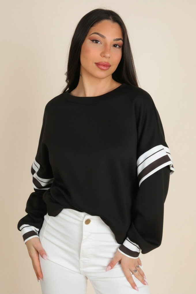 Sudadera Mangas Rayas