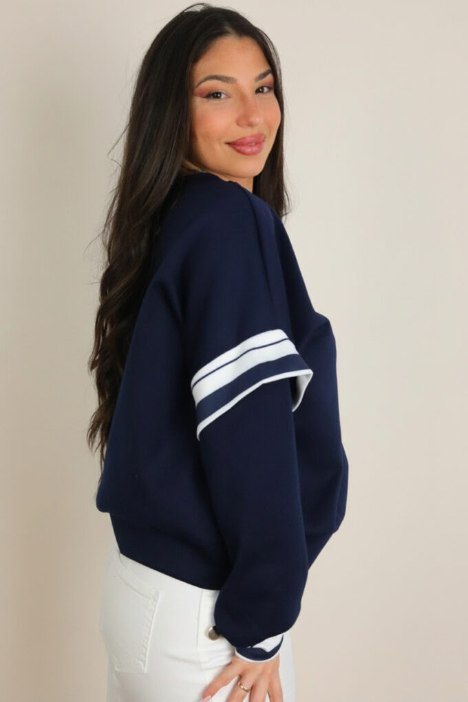 Sudadera Mangas Rayas