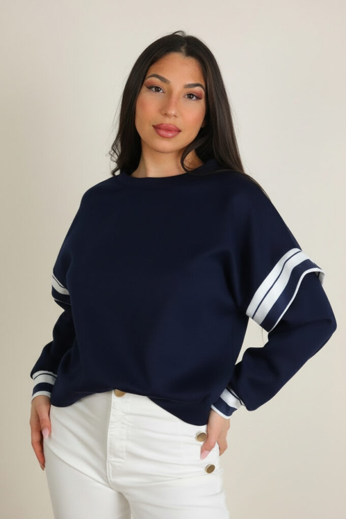 Sudadera Mangas Rayas