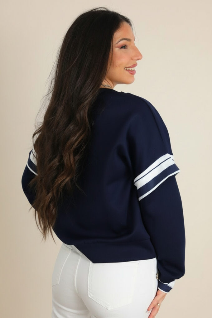 Sudadera Mangas Rayas