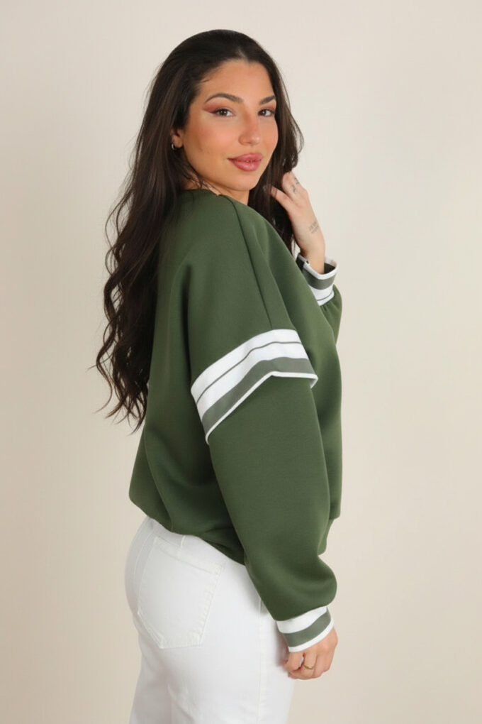 Sudadera Mangas Rayas