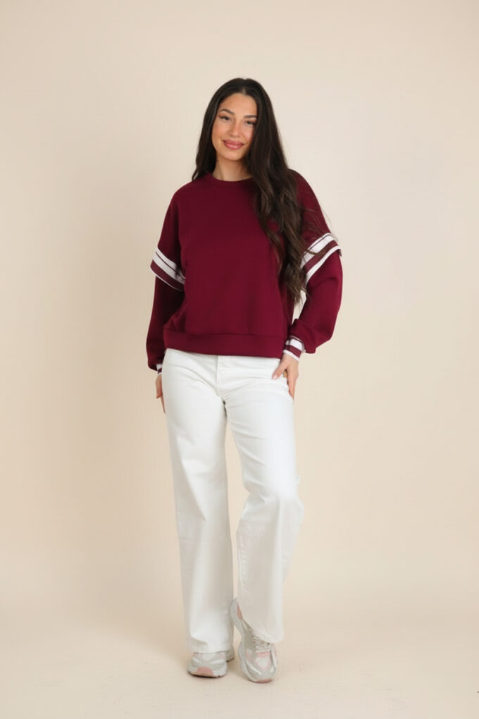 Sudadera Mangas Rayas