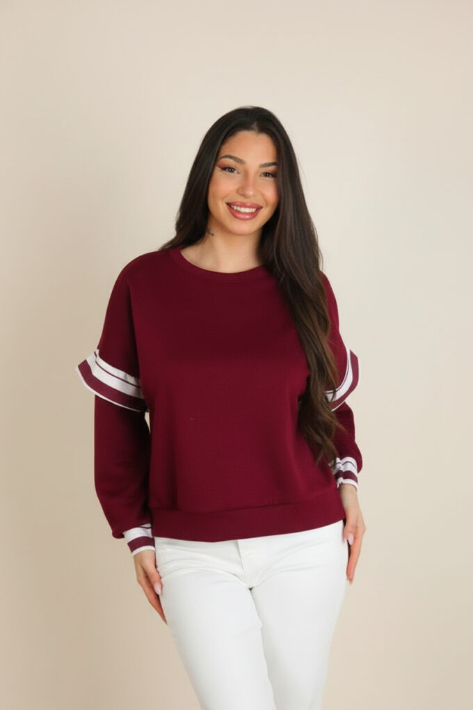 Sudadera Mangas Rayas