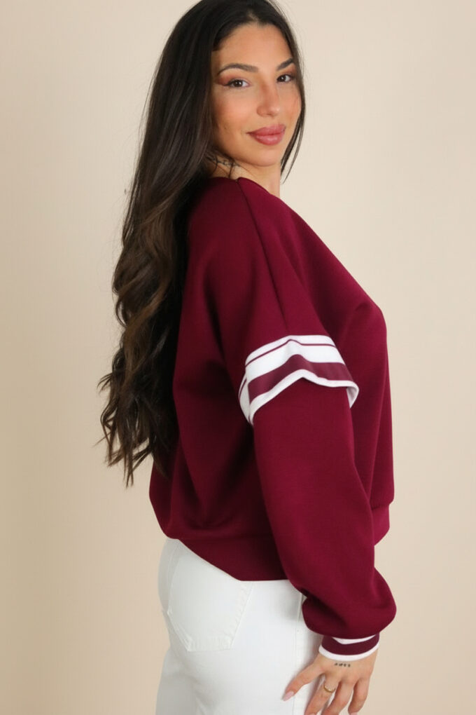 Sudadera Mangas Rayas