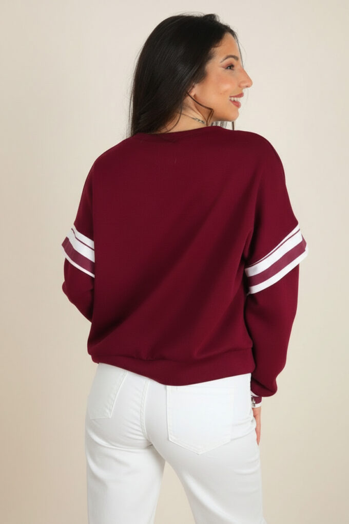 Sudadera Mangas Rayas