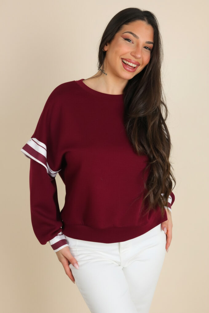 Sudadera Mangas Rayas