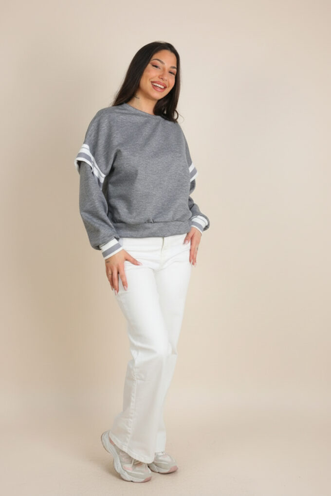 Sudadera Mangas Rayas