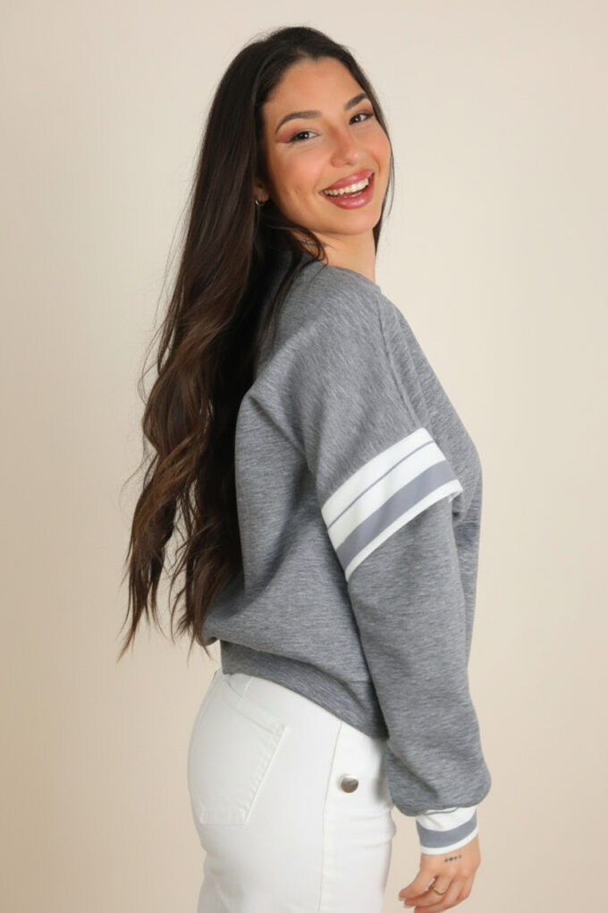 Sudadera Mangas Rayas