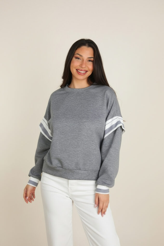 Sudadera Mangas Rayas